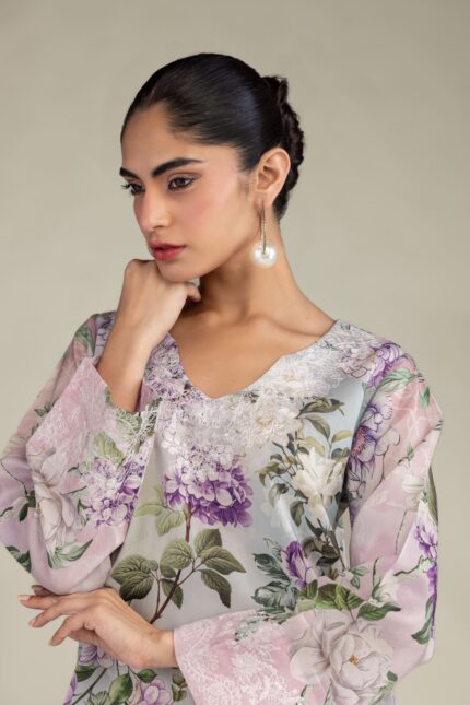 Floral Viscose Kurta - V2