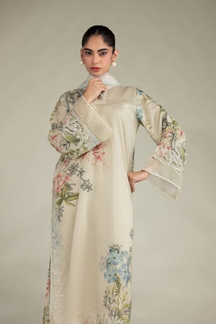 Floral Embroidered Kurta - V1