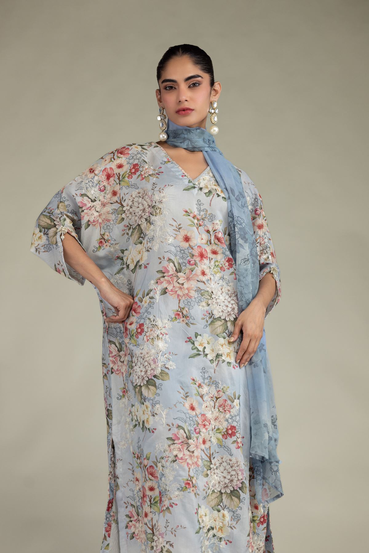 2-26-205-A-E1-VG_MULTI-1 Long Embroidered Kurta - V1