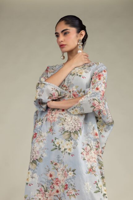 Long Embroidered Kurta - V2