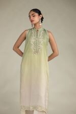 Sleeveless Floral Kurta - V2