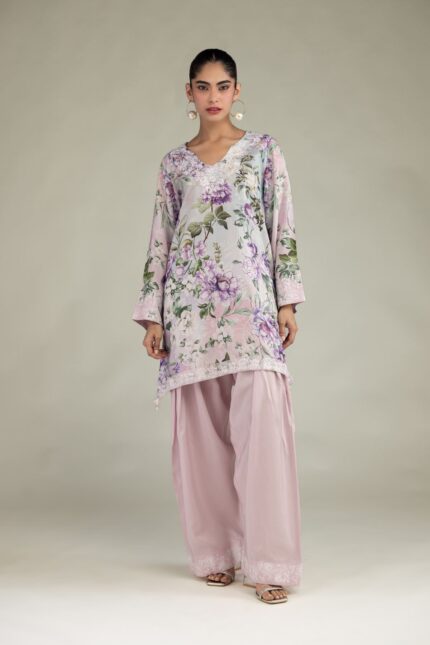 Pink Viscose Shalwar - V2