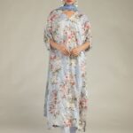 Blue Viscose Pants - V1