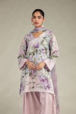 Floral Chiffon Dupatta - V8