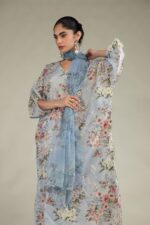 Floral Chiffon Dupatta - V3