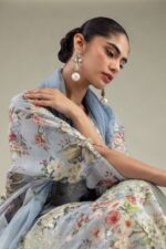 Floral Chiffon Dupatta - V4
