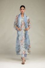 Floral Chiffon Dupatta - V7