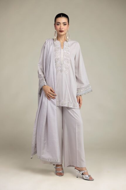 Silk Threadwork Kurta - V1