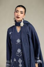 Navy Tassel Dupatta - V2