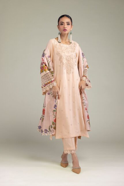 Floral Silk Kurta - V1