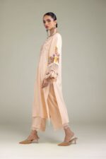 Floral Silk Kurta - V7