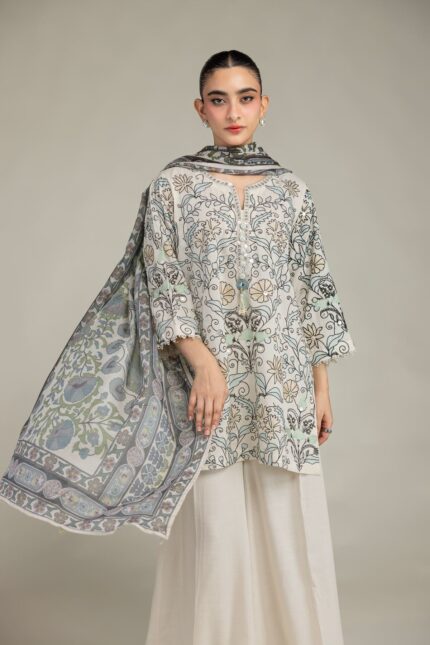 Short Floral Kurta - V1