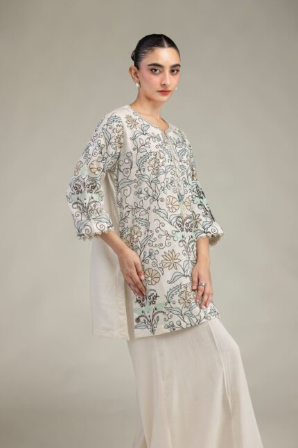 Short Floral Kurta - V2