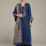 Silk Navy Pants - V1