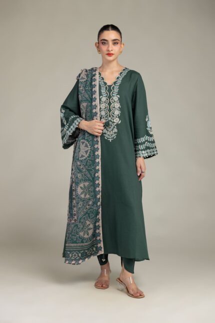 Green Silk Shalwar - V1