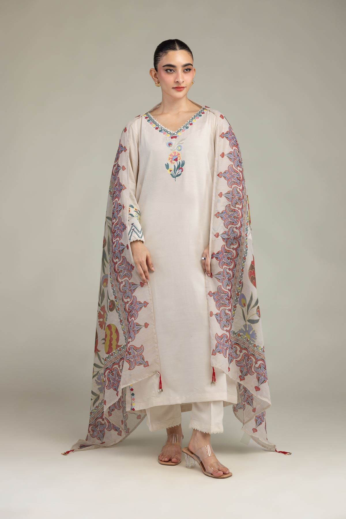 2-26-210-B-G1-VG_MULTI-1 Raw Silk Pants - V1