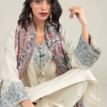 Floral V-Neck Kurta - V1