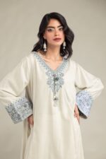 Floral V-Neck Kurta - V3