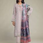 Floral Silk Kurta - V1