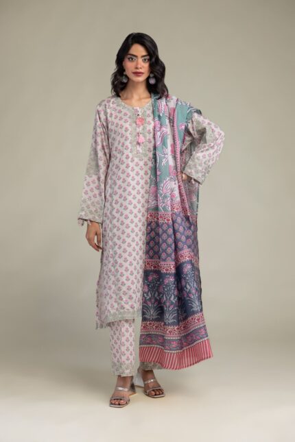 Floral Silk Kurta - V1