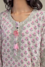 Floral Silk Kurta - V7