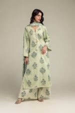 Floral Green Pants - V1