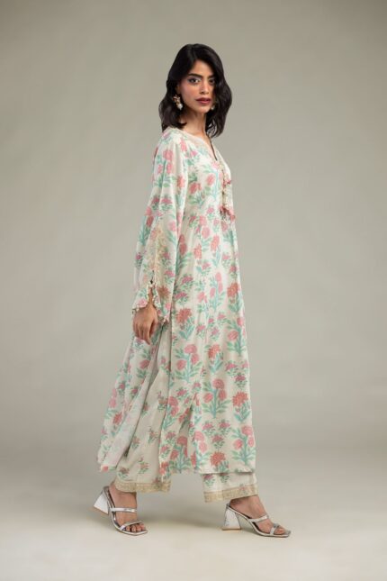 Floral Silk Pants - V2