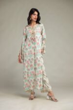 Floral Silk Pants - V3