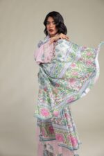 Floral Pink Dupatta - V1