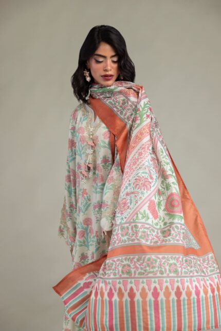 Floral Mesuri Dupatta - V1