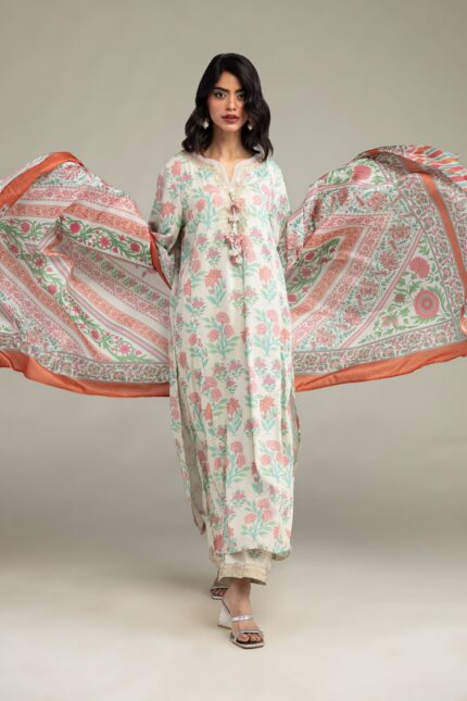 Floral Mesuri Dupatta - V2