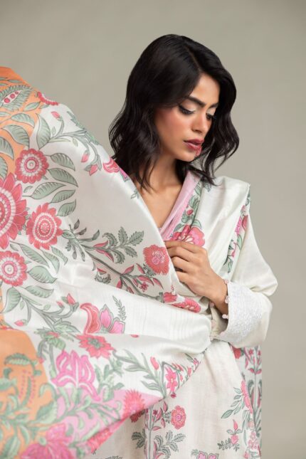 Floral Mesuri Dupatta - V1