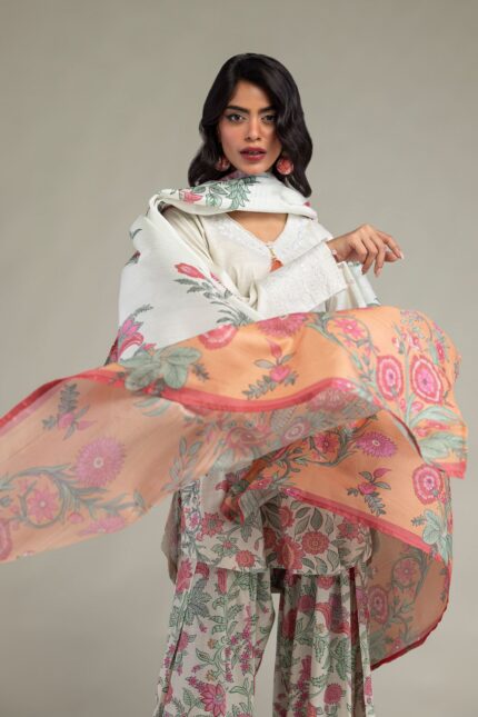 Floral Mesuri Dupatta - V2