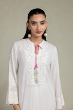 White Silk Kurta - V5