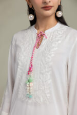 White Silk Kurta - V6