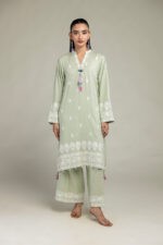 Floral Silk Kurta - V8