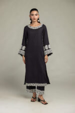 Black Silk Kurta - V8