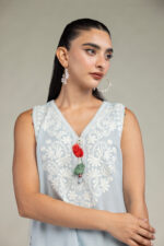 Sleeveless V-Neck Kurta - V5