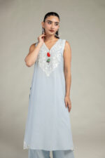 Sleeveless V-Neck Kurta - V6