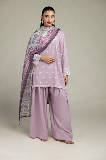 Solid Lavender Shalwar - V1