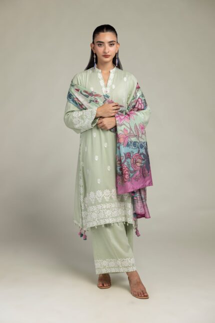 Floral Silk Pants - V1