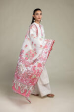 Floral Silk Dupatta - V3