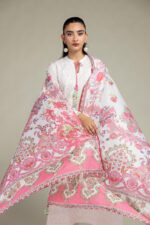 Floral Silk Dupatta - V4