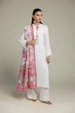 Floral Silk Dupatta - V7