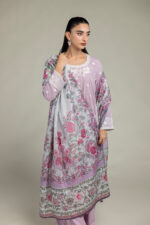 Floral Silk Dupatta - V1