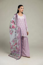 Floral Silk Dupatta - V3