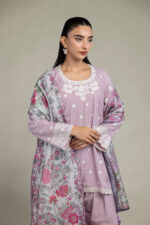 Floral Silk Dupatta - V4