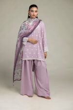Floral Silk Dupatta - V5