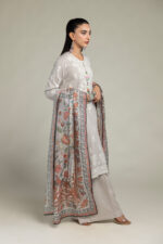 Floral Silk Dupatta - V6