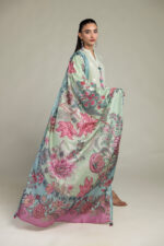 Silk Floral Dupatta - V2